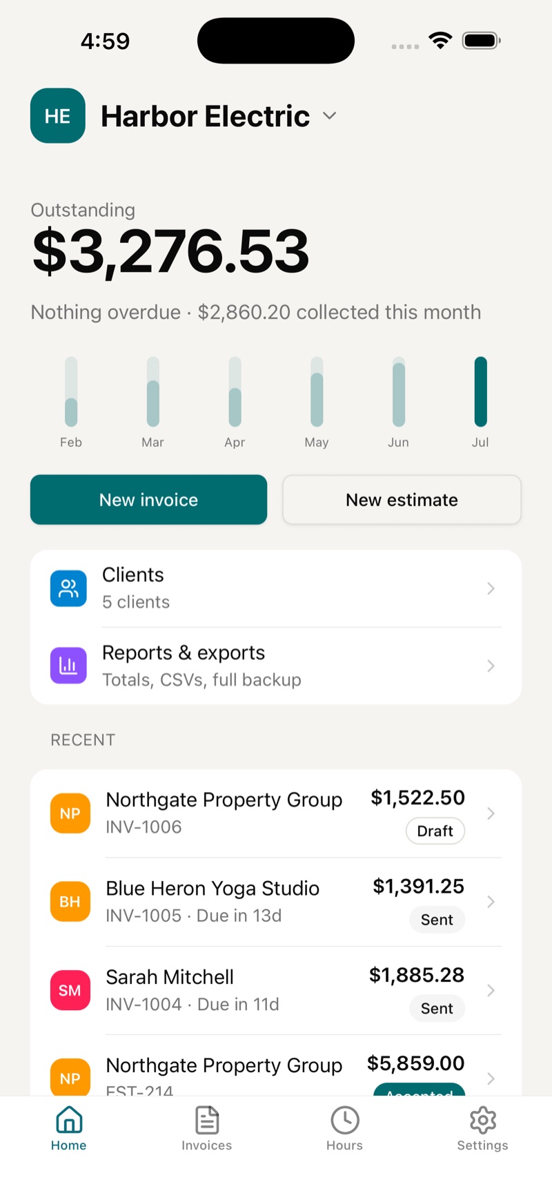 Billhead screenshot